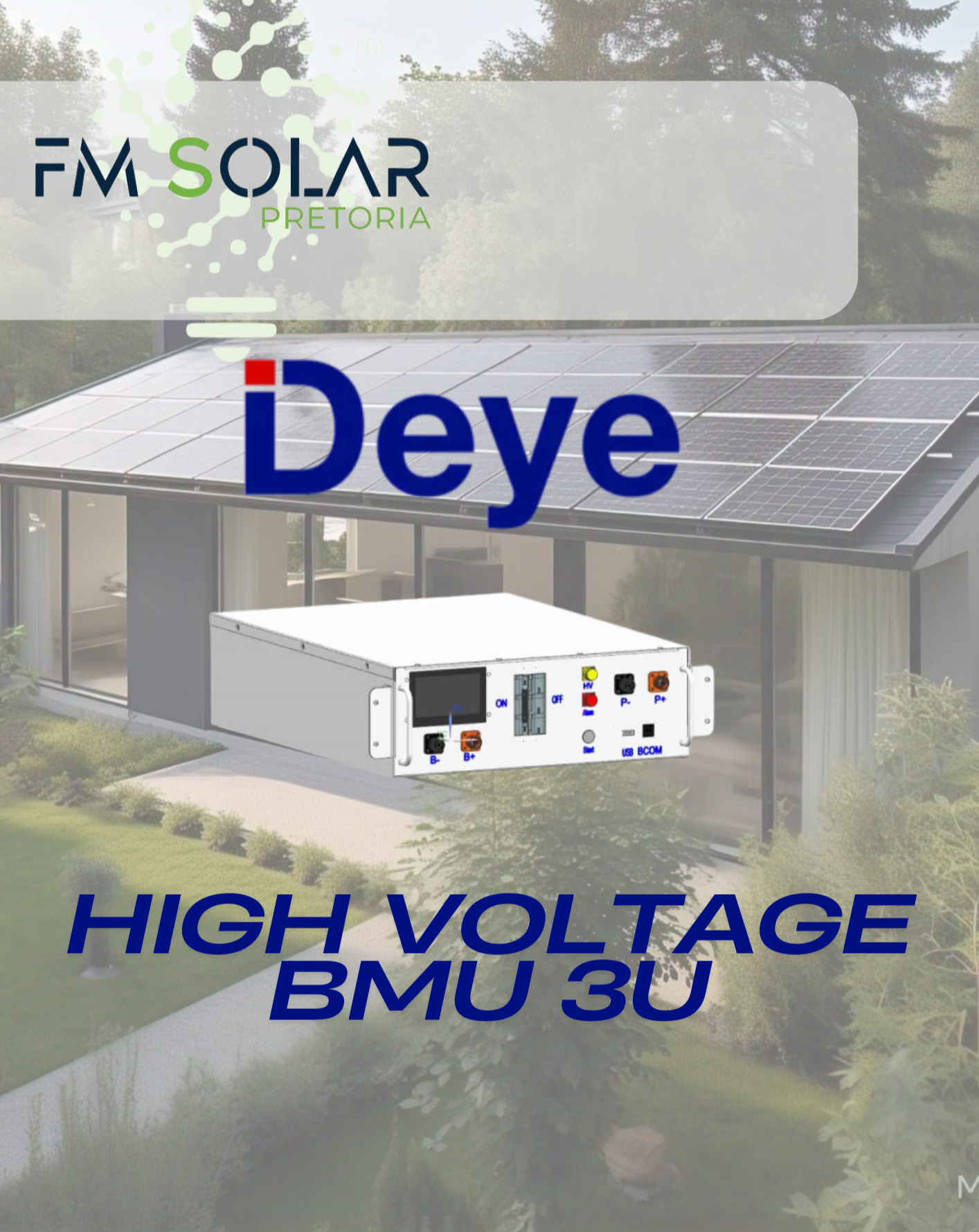 Deye BOS-G BMU High Voltage Battery Cluster Control Box