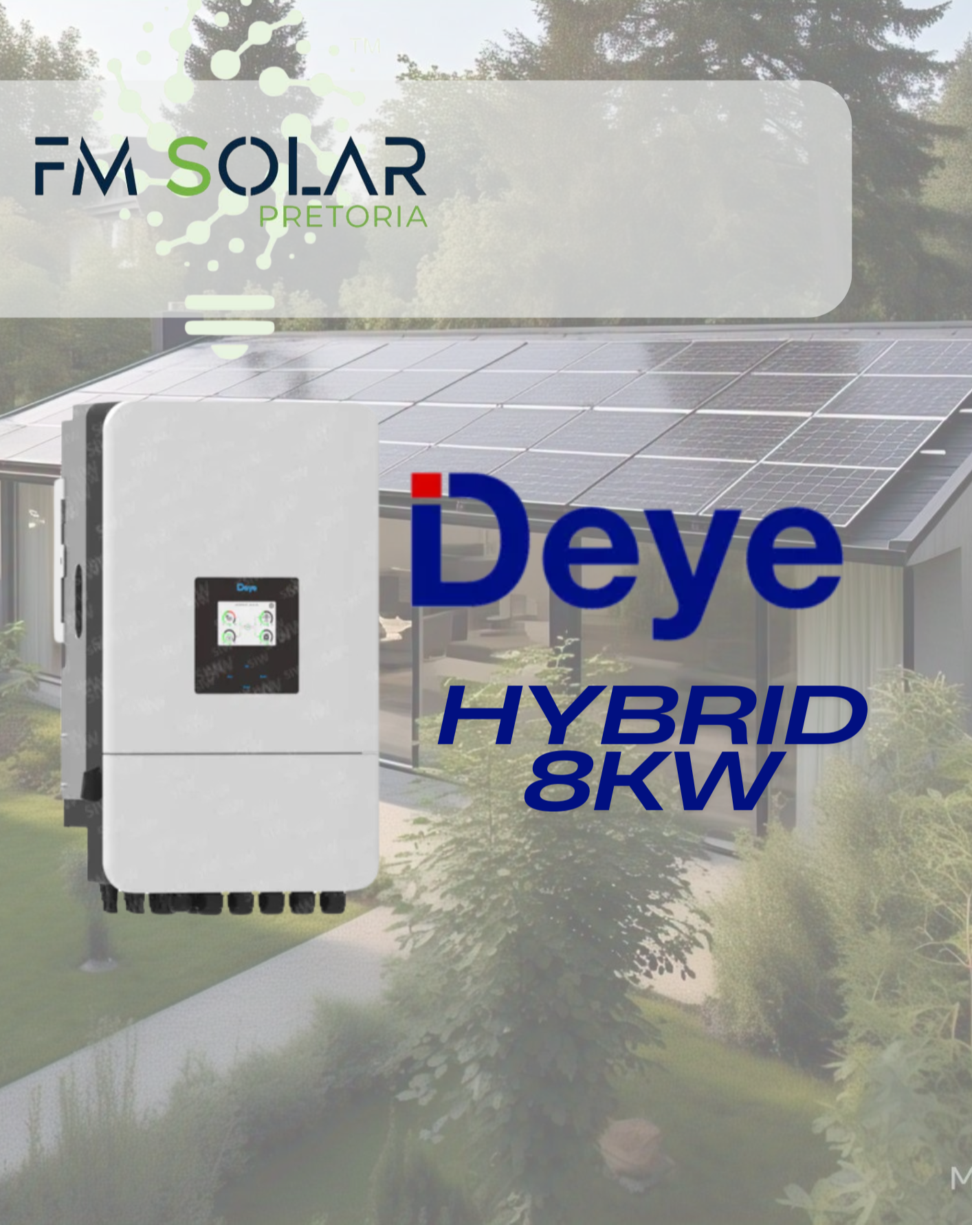 Deye 8kW Hybrid Inverter (New Gen)