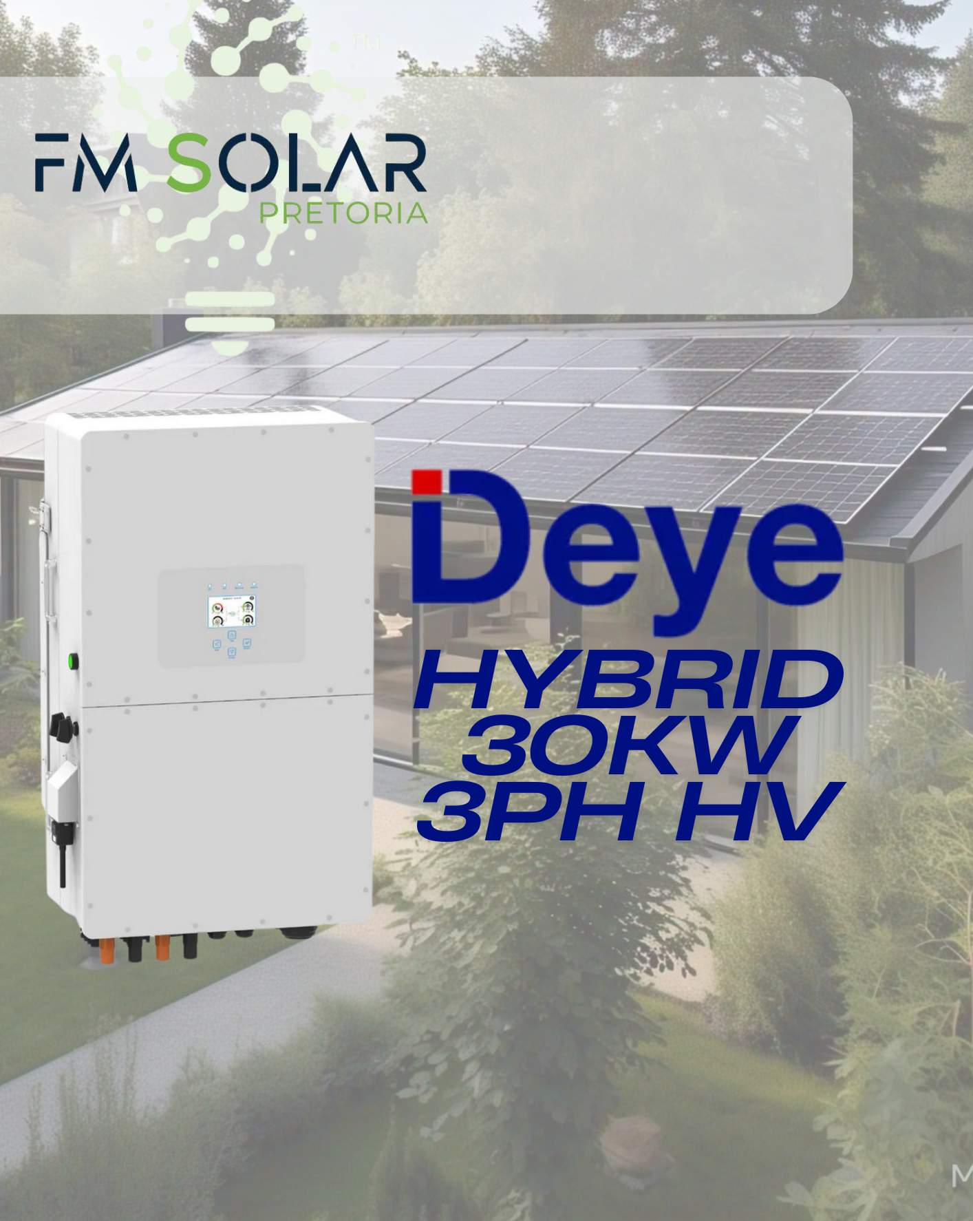 Deye 30kW Three Phase Hybrid Inverter HV